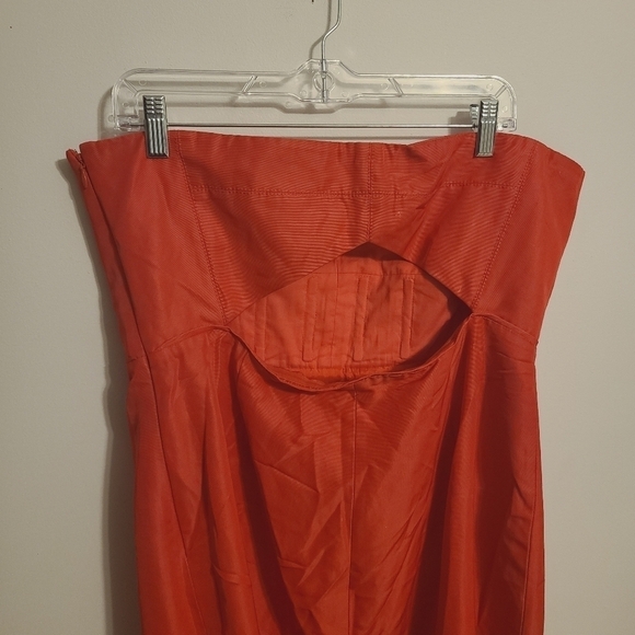 J. Crew | Women's Classic Red Rory Strapless Cocktail Dress (Size 16) - Picture 11 of 13